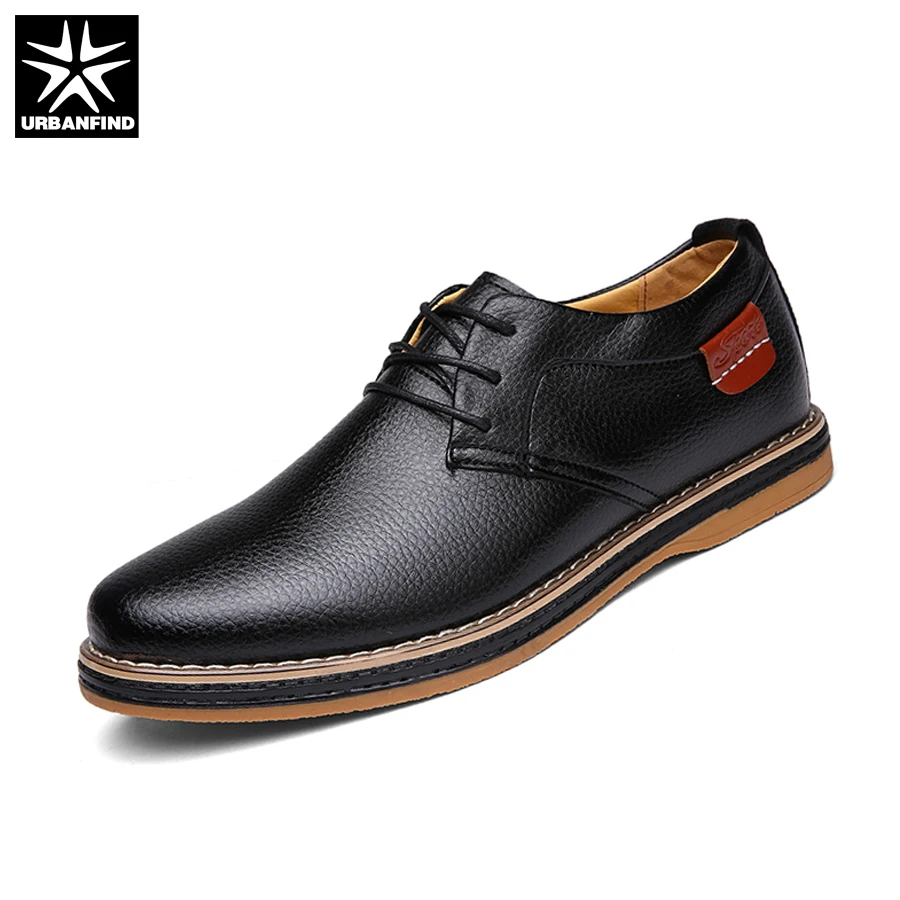 Men Flats Black Faux Leather Formal Shoe For Man Dress Shoes Round Toe ...