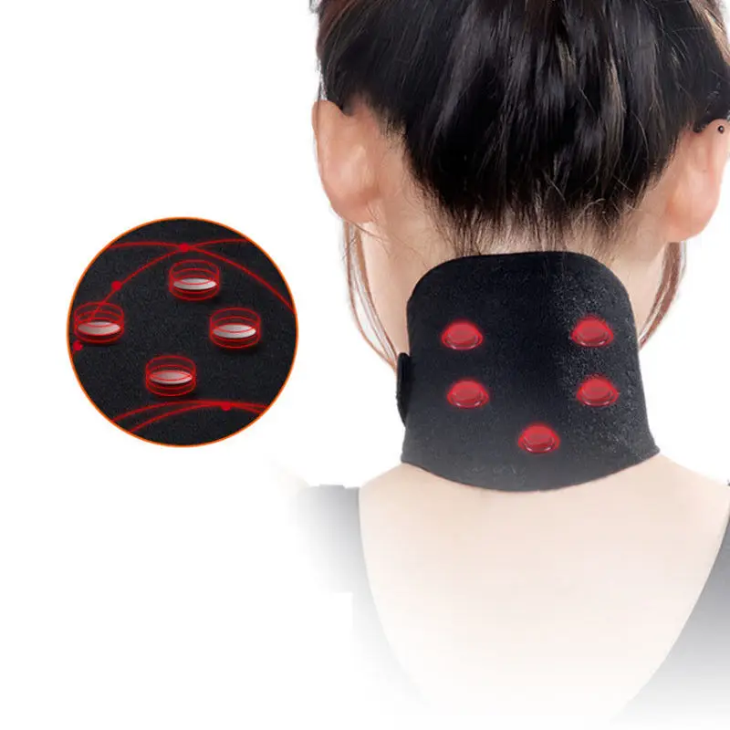

Neck Massager Tourmaline Magnetic Therapy Neck Massager Cervical Vertebra Protection Spontaneous Heating Belt Body Massager
