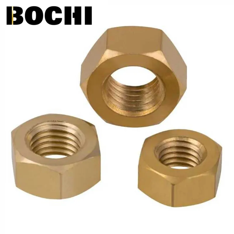 

60Pcs DIN934 M1.6 M2 M2.5 M3 M4 M5 M6 H62 Hexagonal Brass Hex Nuts Hexagon Nut HW048