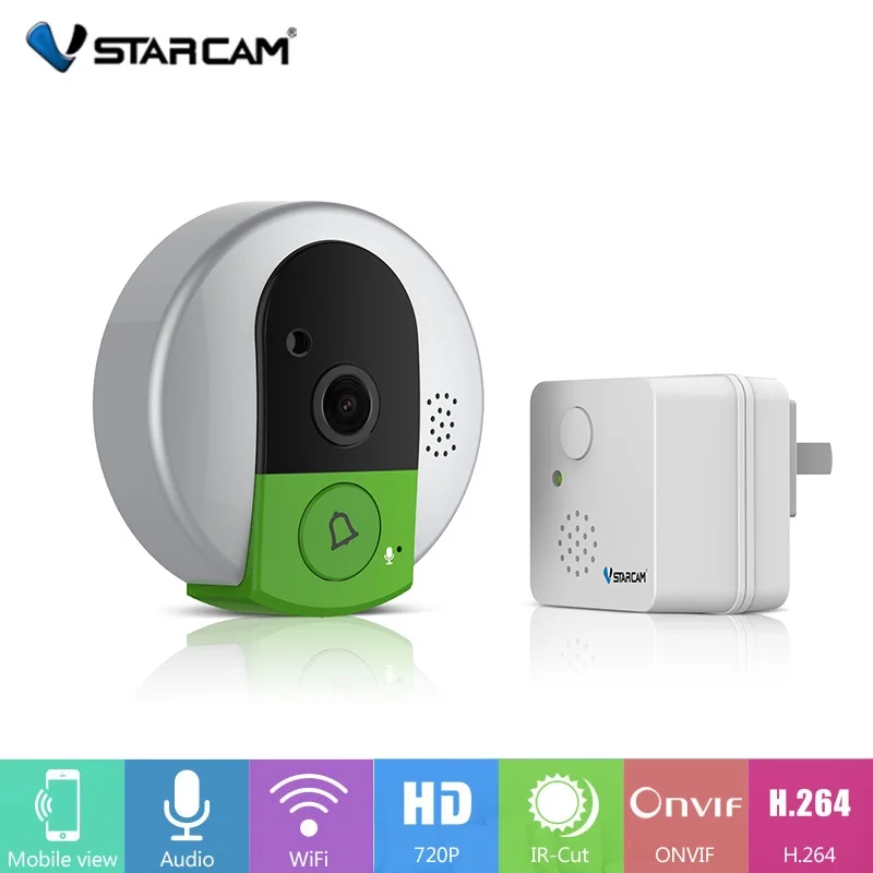 Vstarcam Wi Fi HD 720 P видео Doorcam IP камера беспроводной дверные звонки ИК Ночное Видение дома охранной сигнализации системы с внутреннего устройства