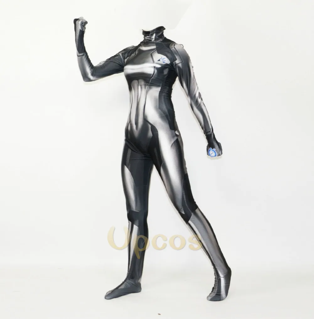 On Sale Black Samus Aran Suit 3d Print Lycra Spandex Zss Zentai Cosplay 