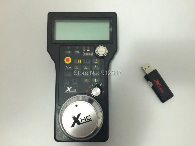 

New Wireless USB MPG Pendant Handwheel NCstudio for 3,4 Axis CNC Router Controller