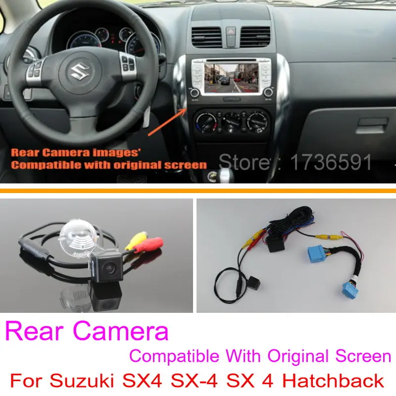 Для Suzuki SX4 SX 4 Хэтчбек/RCA и оригинальный экран совместимый/HD CCD резервная камера