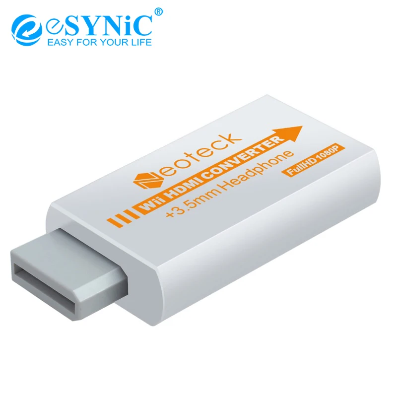 ESYNiC для nintendo wii HDMI конвертер в 2HDMI 720 P/1080 P видео адаптер 3 5 мм аудио | Электроника