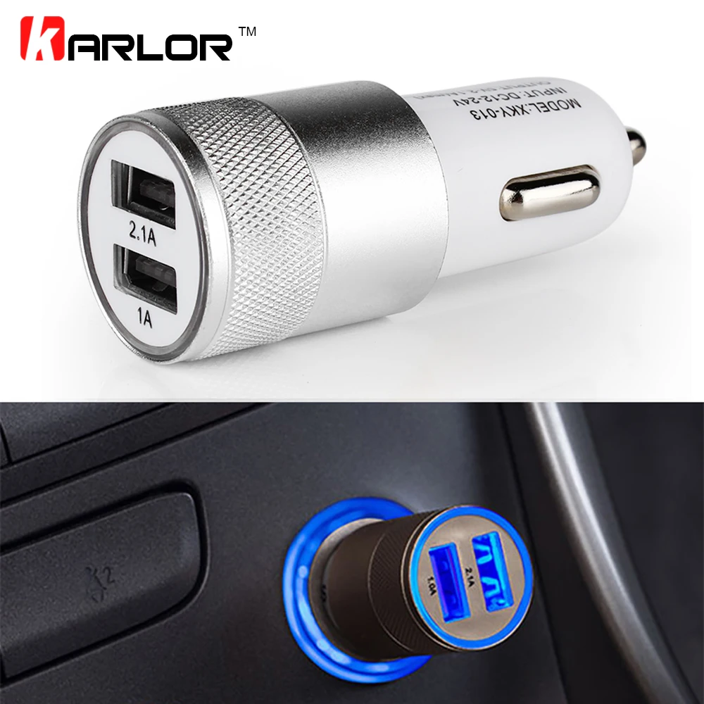 

Car Charger Cigarette Lighter Splitter Quick Charge Fast Auto Cigarette Lighter Car Socket Adapter Dual USB Accessories