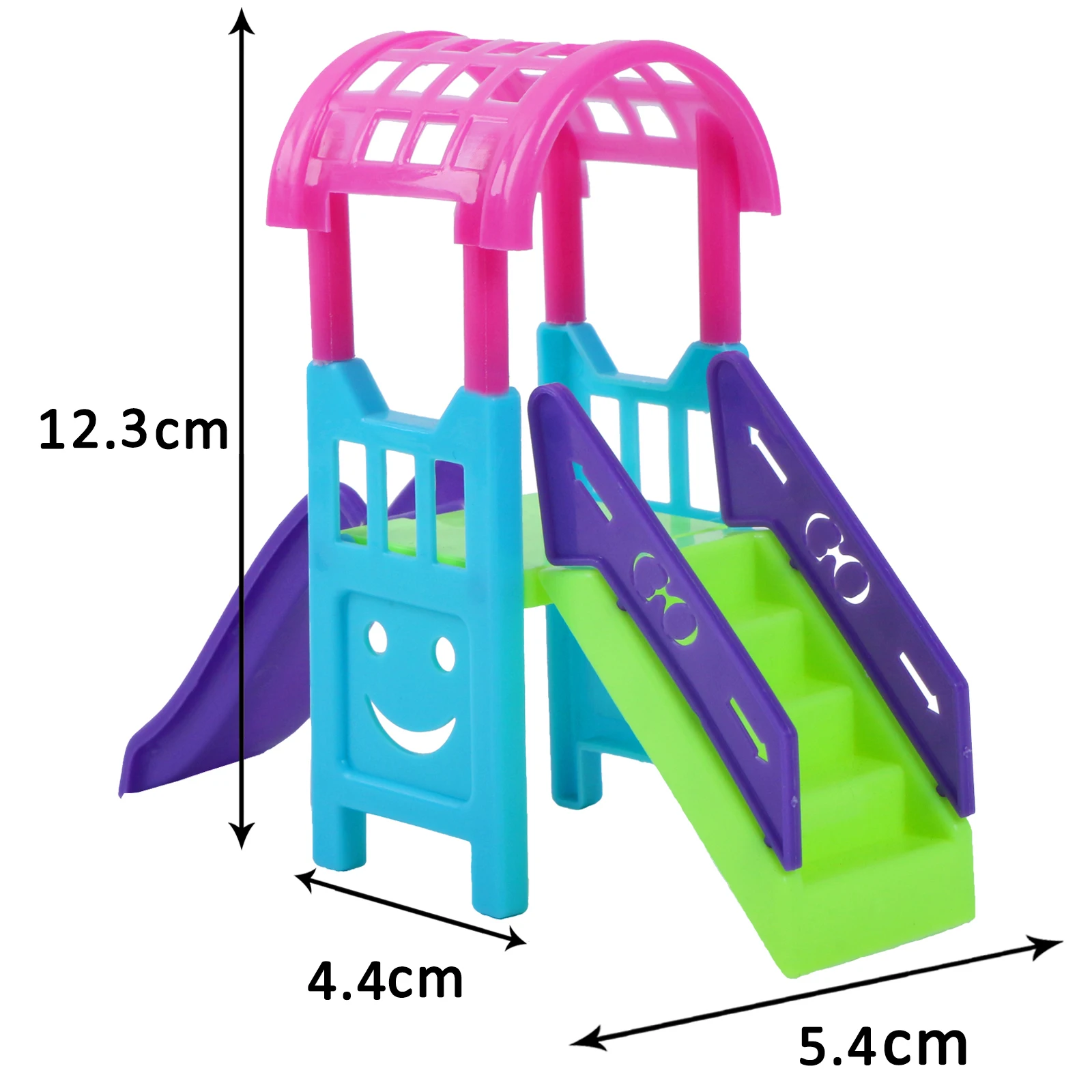 Doll Accessories 1 Set Slide Amusement Park for 4 Inch Doll 1/12 Size Furniture Kindergarten Slide Swing Play House DIY Toy