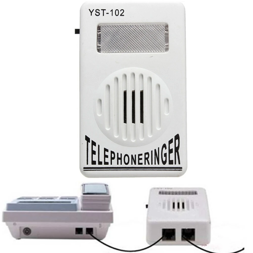 Telephone Phone Amplifier With Strobe Light Flasher Bell Extra Loud