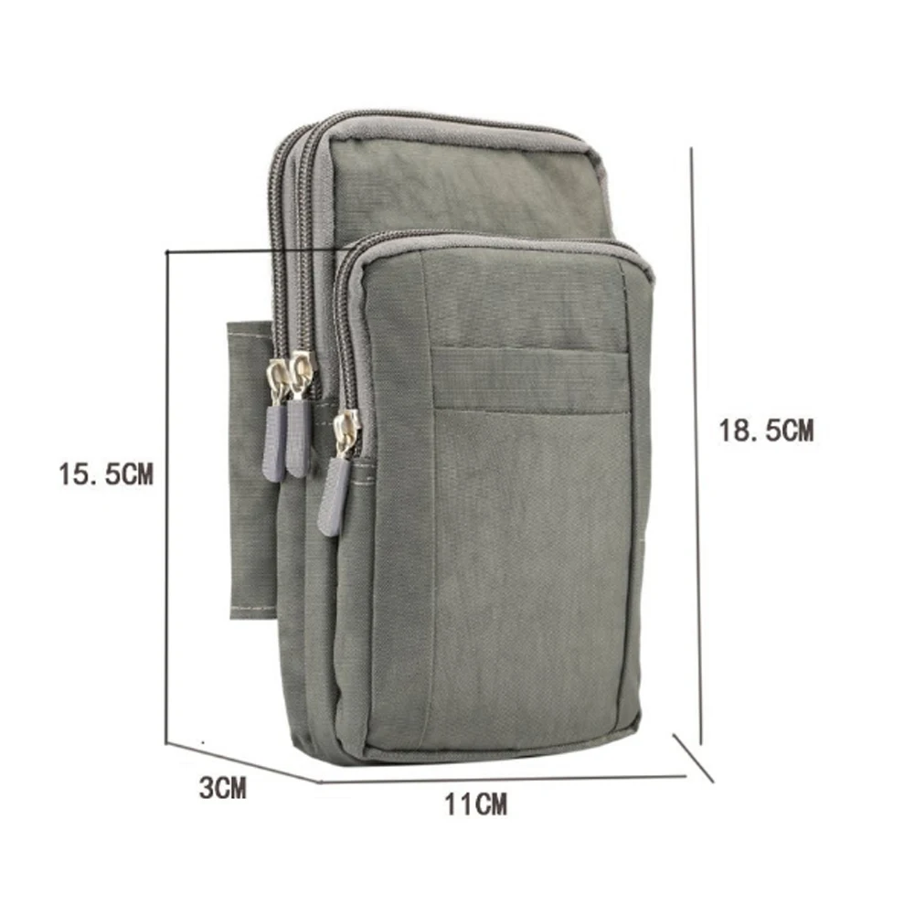 Мужской Двойной телефон на открытом воздухе пояс поясная сумка водонепроницаемые накладки износостойкий нейлоновый ремень Кемпинг с