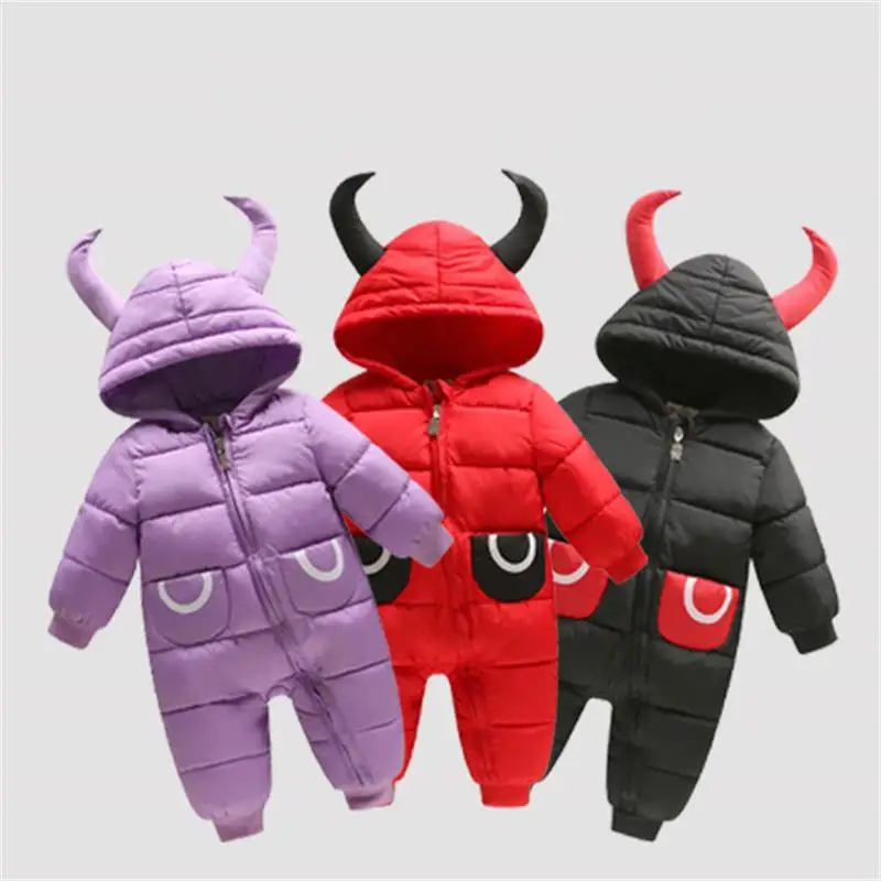 

Spring Baby Rompers Autumn Boys Girls Warm Infant Snowsuit Kid Jumpsuit Children Outerwear Baby Wear 6 months-18 months