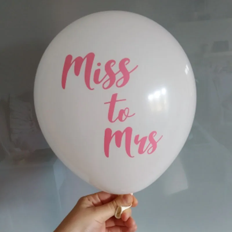 Chicinlife 10 шт. дюймов Miss To Mrs латексные шары Девичник украшение для вечеринки