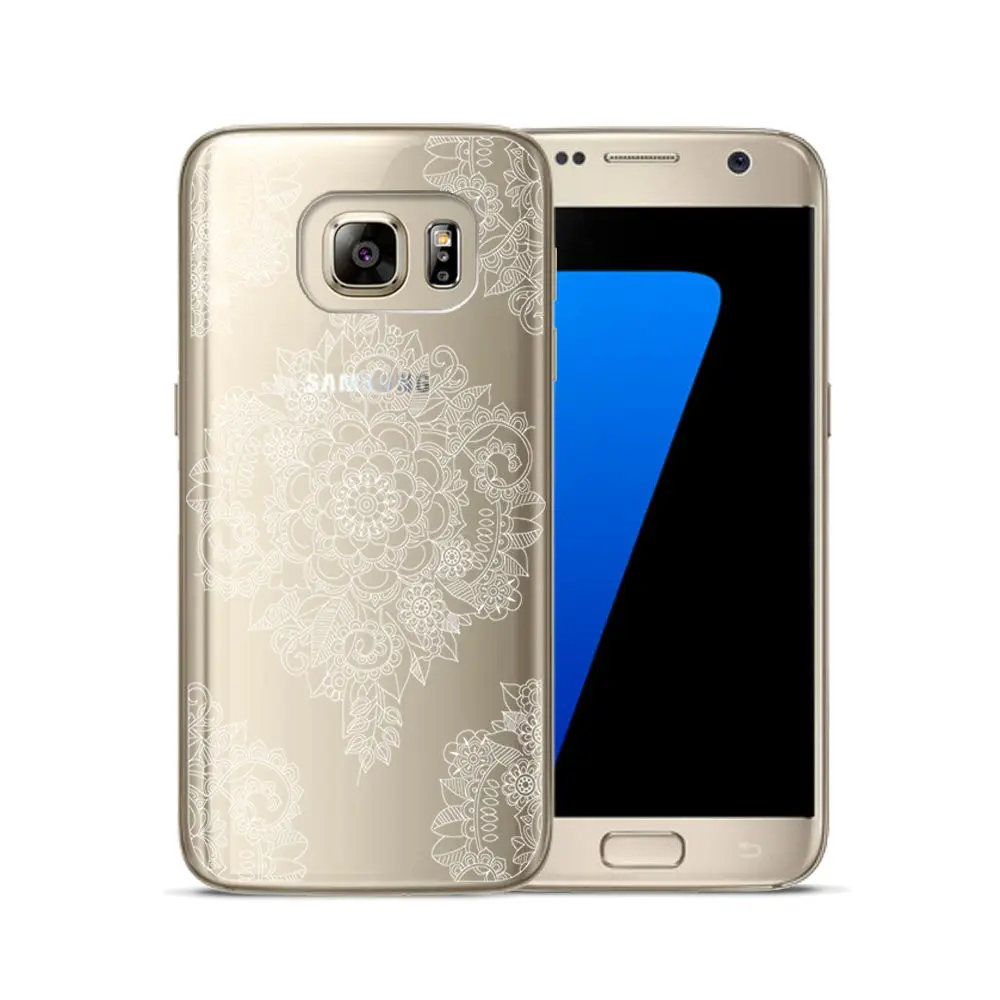 Clear painted Case FOR Samsung S6 Soft TPU Phone Case FOR Samsung S8 Smart Back Protective Phone Cover FOR Galax S5 S7 S8 Plus (7)