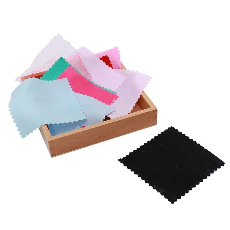 Brinquedo do Bebê Montessori Tecido Caixa Sensorial Colorido Pano Original Educação Infantil Pré-escolar Crianças Brinquedos Juguetes 4 Cheap Brinquedos mat.