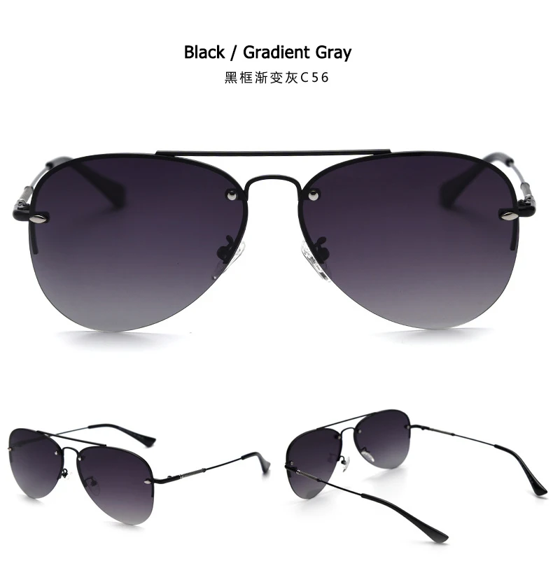 JackJad, модные, современные, авиа, стиль пилота, поляризационные солнцезащитные очки, крутые, с заклепками, фирменный дизайн, солнцезащитные очки Oculos De Sol S98153 - Цвет линз: C56