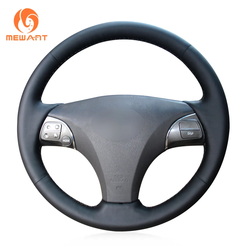 

MEWANT Black Genuine Leather Steering Wheel Cover for Lexus ES240 ES250 ES300 ES350 2007-2012 Lexus GS350 GS450h GS460 2009 2010