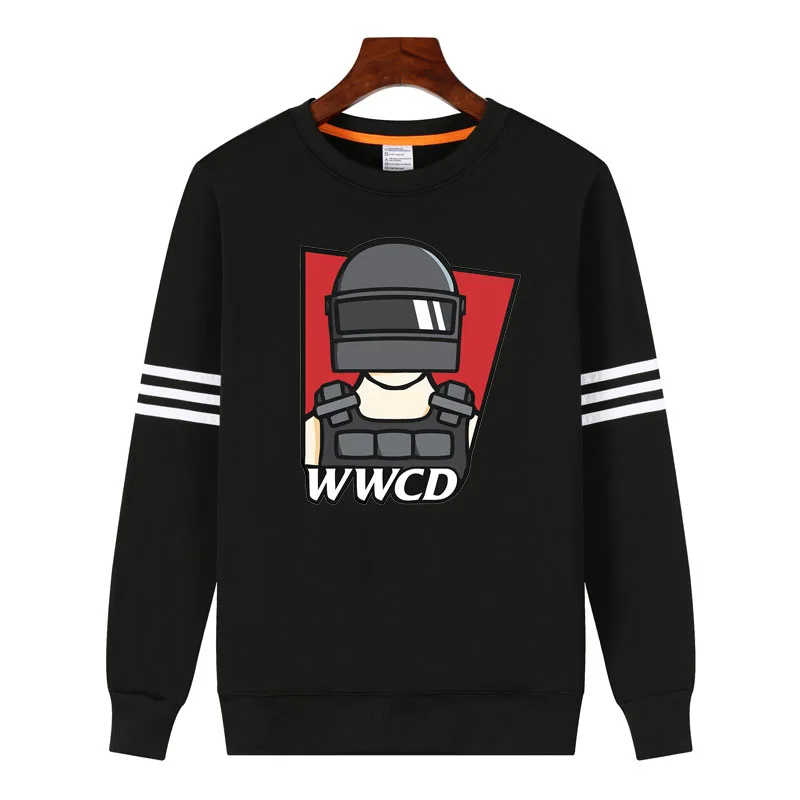 

pubg Playerunknowns Battlegrounds Sweatshirt Hoodie Video Game Winner Tracksuit WWCD Fashion Men Sweatshirt with Fleece outwear