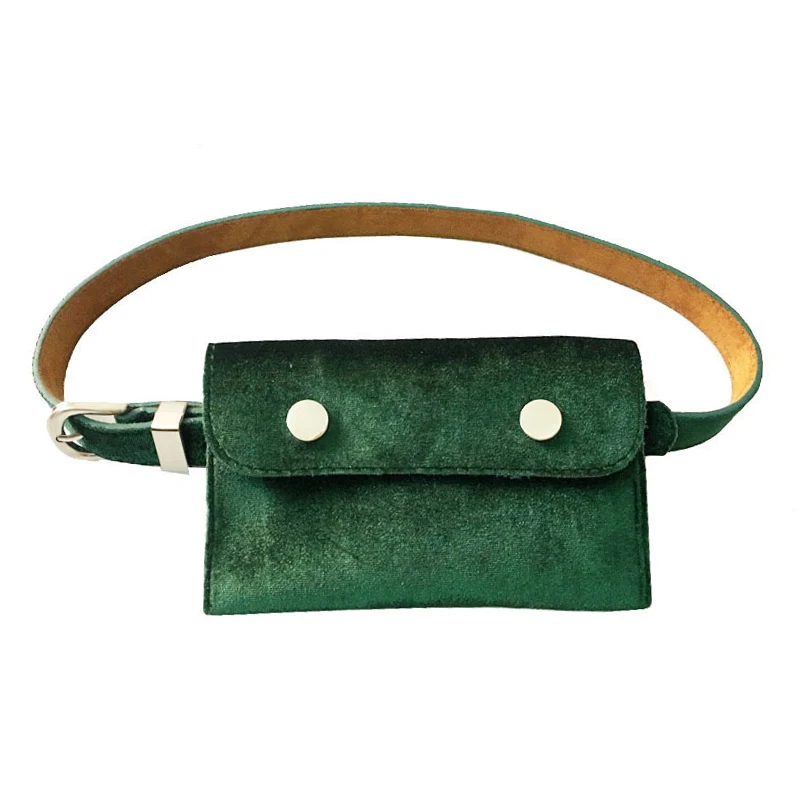 

Women Belt Bag Female Waist Bag Velour Waist Waist For Ladies Belt Bag Mobile Phone Bag Fashion Purse Leather