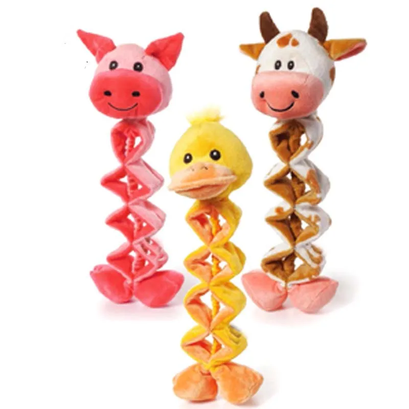 OnnPnnQ Plush Accompany Dog Toy interactive Flexible Toy For Dog Puppy Funny training Bite Resistant Chew Squeak Pet Supplies6