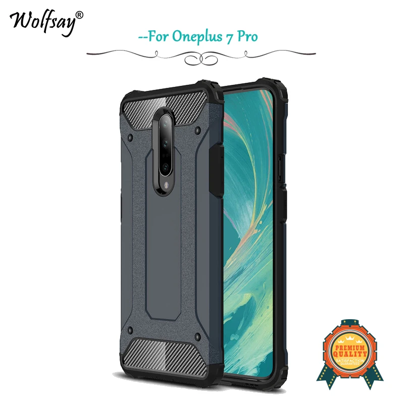 Oneplus 7 Pro Case Luxury Shockproof Armor Rubber Silicone Hard Phone Back Cover 1+7 Fundas |