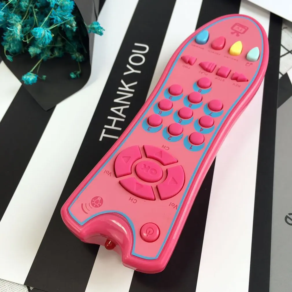 Colorful Music Mobile Phone TV Remote Control Early Educational Toys Electric Numbers Remote Learning Machine Toy Baby Toys Gift