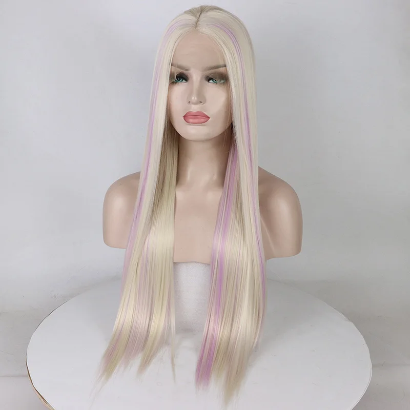 

Marquesha Natural Looking Blonde White #60 Synthetic Lace Front Wig For Women