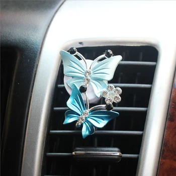 

LEEPEE Butterfly Car Perfume Natural Smell Air Freshener Decoration Fragrance Air Conditioner Outlet Clip Auto Accessories