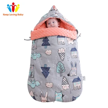 

Baby Stroller Sleeping Bag Soft Cartoon Animal Winter Warm Sleepsacks Robe Infant Wheelchair Envelopes Newborns