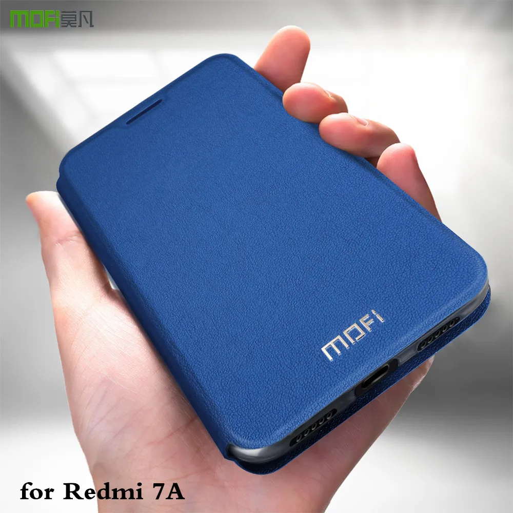 Чехол для Redmi 7A MOFi Xiaomi чехол Mi с откидной крышкой Xiomi ТПУ искусственная кожа мягкая