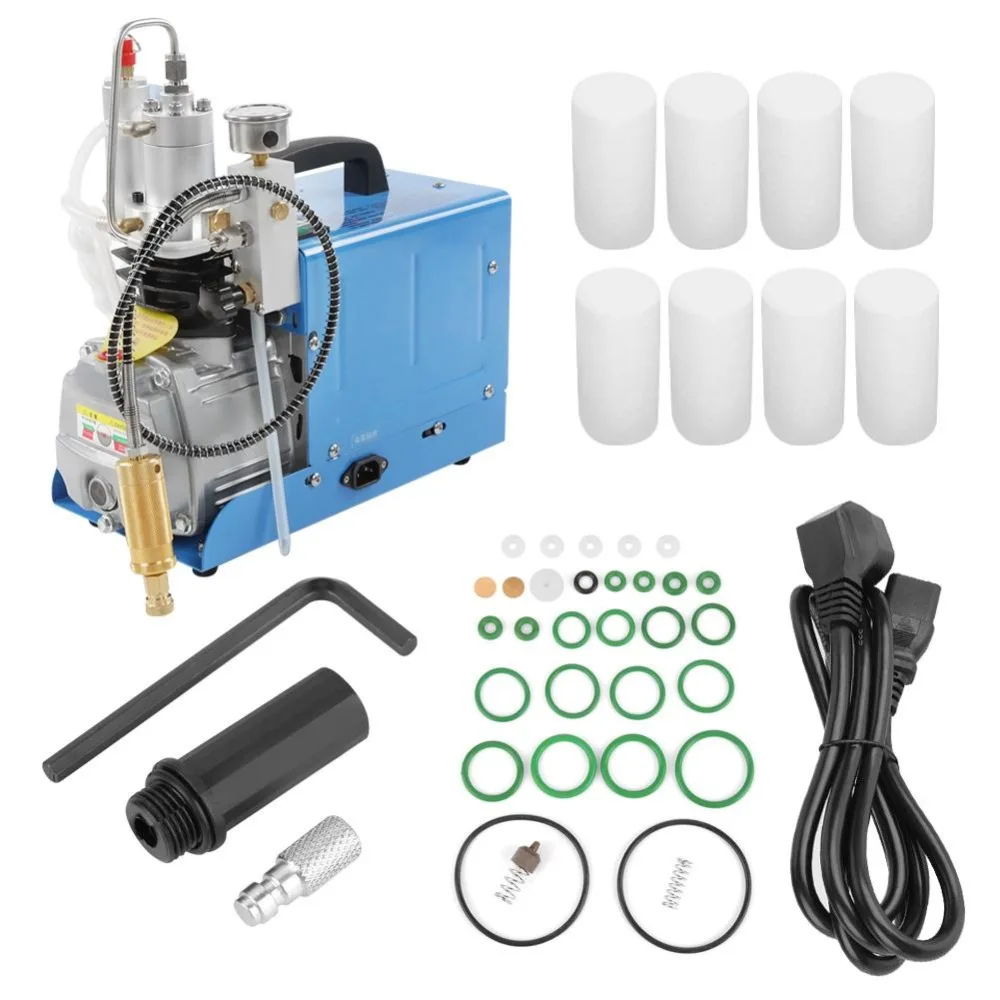 High Pressure Air Pump Electric Compressor 30MPa Strengthened Oil Water