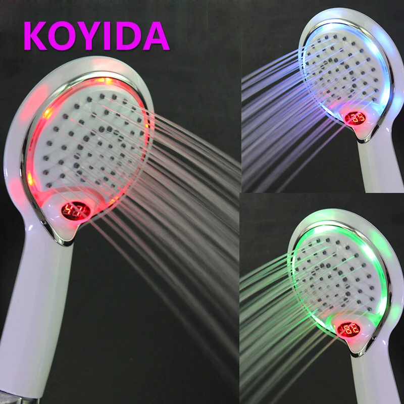 KOYIDA Water Temperature Led Shower Head Digital Display Temperature