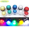 24mm Arcade bouton Led Micro interrupteur 5V/12V bouton d'alimentation interrupteur vert/jaune/rouge/blanc/bleu ► Photo 2/6