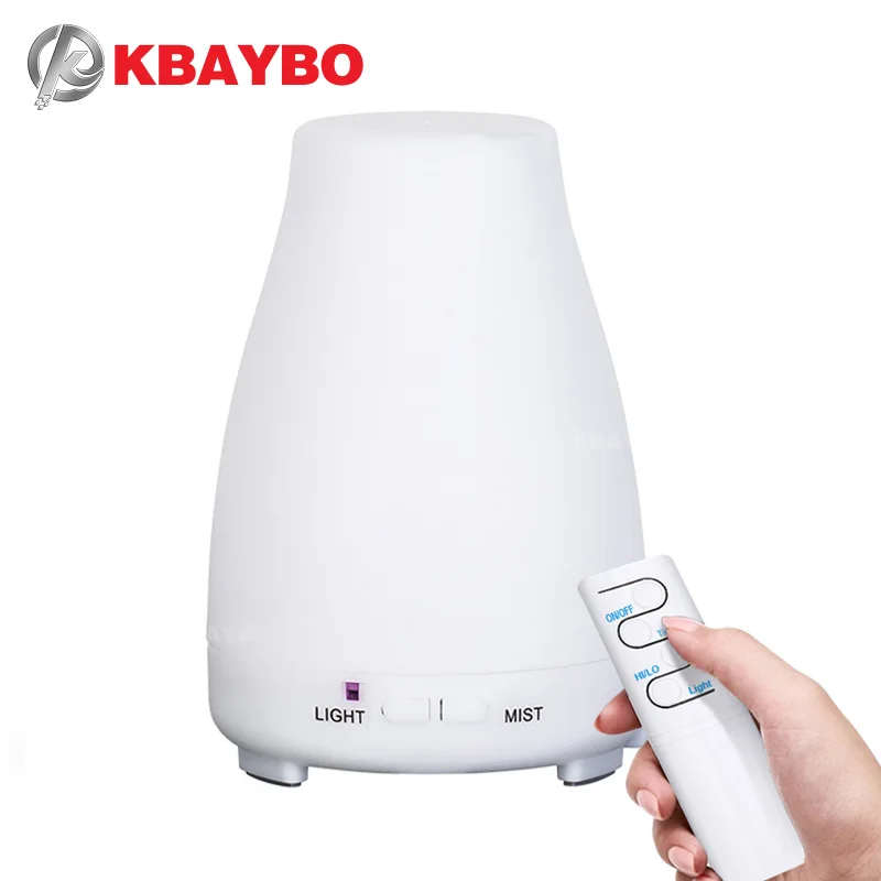 

200ML Ultrasonic Humidifier Aromatherapy essentia Oil Diffuser Cool Mist With Color LED Lights remote control mini