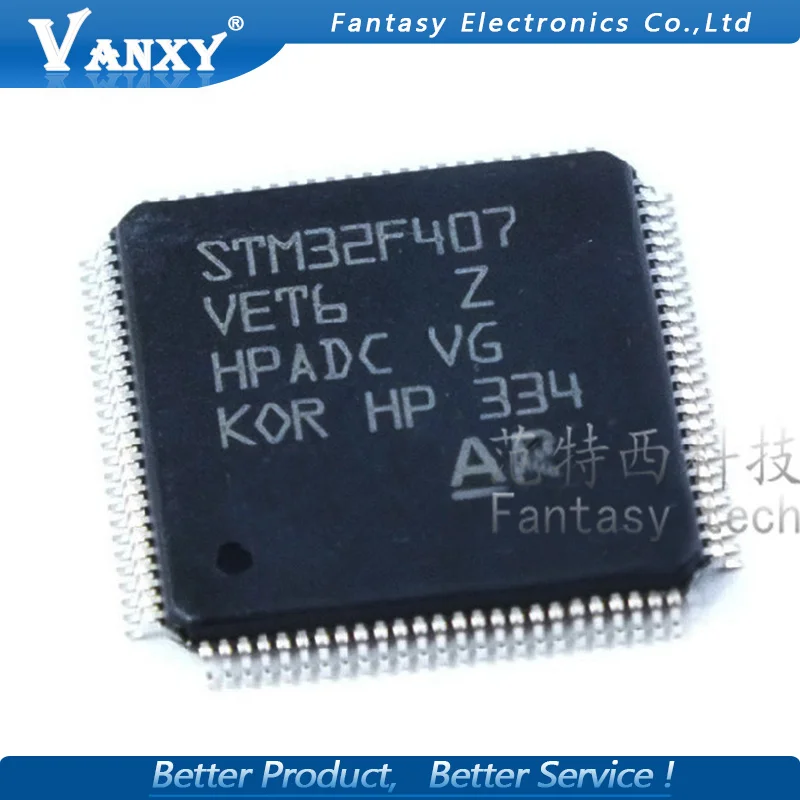 

1PCS STM32F407VET6 LQFP100 STM32F407 QFP ARM new and original IC
