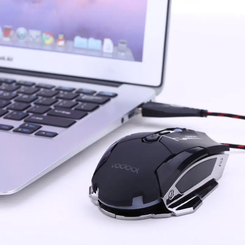 VODOOL K1015 Проводная, USB, игровая Мышь 7 кнопок Черный
