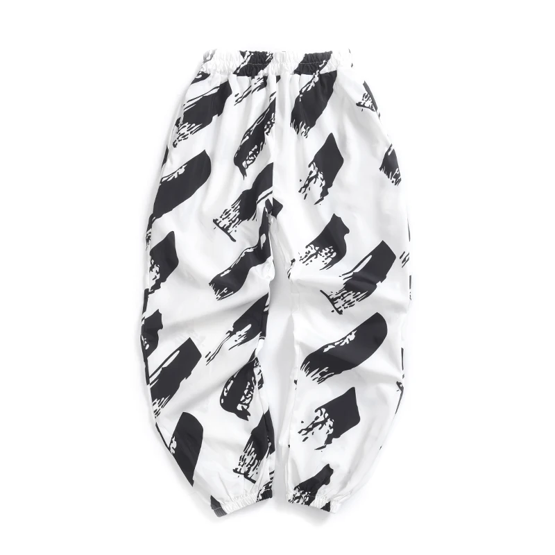 Fashion Casual Men's Harem Pants Spring And Autumn New M-2XL Contrast Color Loose Pants Black White Personality Youth Popular Fashion Casual Men's Harem Pants Spring And Autumn New M-2XL Contrast Color Loose Pants Black White Personality Youth Popular