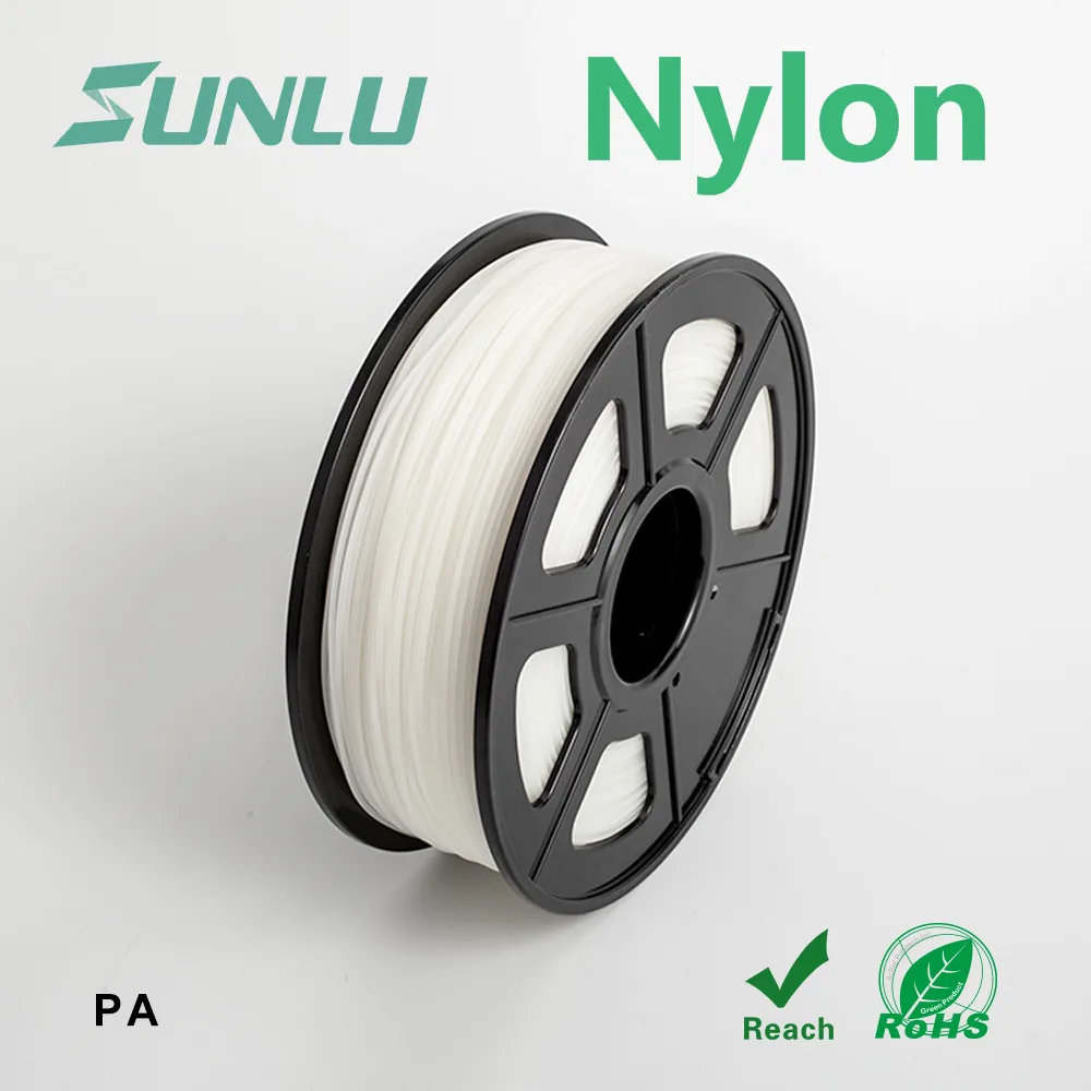 

3d printer filament new free ship 2019 Hot sale SUNLU transparent white Nylon 3d for 3d printer with high accuracy and decision