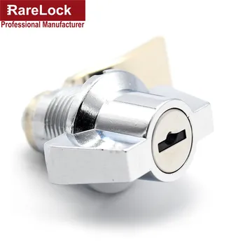 

LHX GJA38 Cabinet Butterfly Lock Bright Chrome Zinc Alloy Locker Cabinet Box Furniture Handle Lock Cerradura