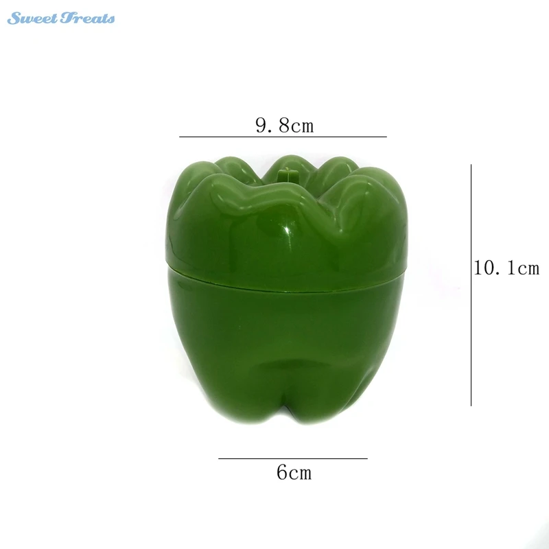 Перец заставка пластиковая прозрачная емкость для перца держатель-лампа в форме перца режет перец свежий и влажный хранение-ассорти