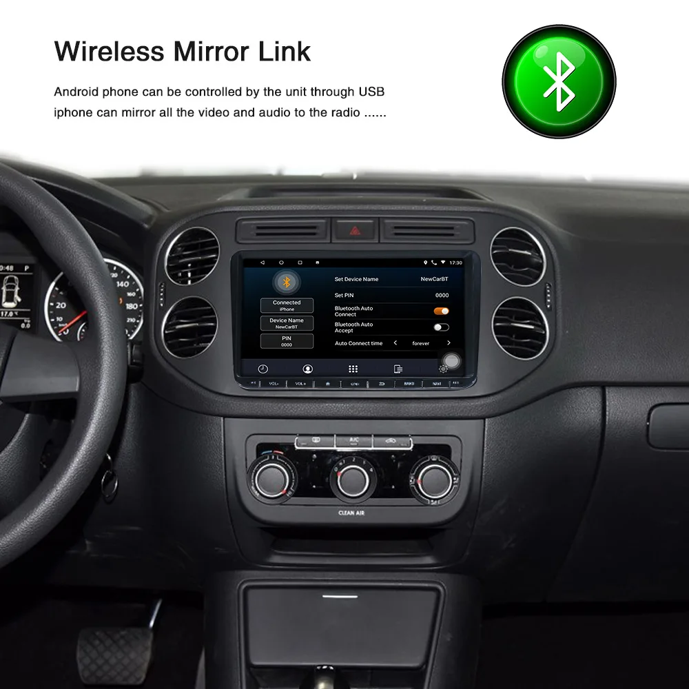 9 &quot Автомагнитола для VW Polo Golf Volkswagen Android 8 1 радио Coche Авторадио камера заднего