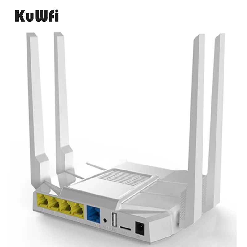 KuWfi 4G LTE Wifi роутер 1200 Мбит/с двухдиапазонный беспроводной маршрутизатор 11AC 2,4 ГГц и 5,8 ГГц беспроводной CPE с sim-картой/портом LAN