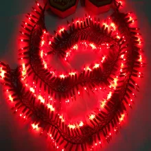 10 см 150 лампы ремень богатые пушки огнеупорные вешалки электронная лампа-хлопушка украшения свадебные Праздничные огни 2 шт