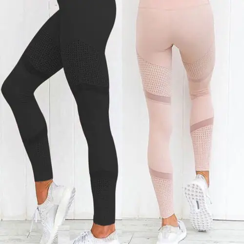 HIRIGIN новые для женщин высокая талия зауженные длинные брюки фитнес леггинсы для активных стрейч мотобрюки