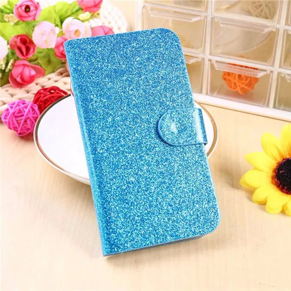 Для lenovo A5 роскошный флип-чехол для телефона из искусственной кожи для lenovo K320T оболочки блестящая Бриллиантовая задняя крышка для lenovo K320T Капа - Цвет: Blue