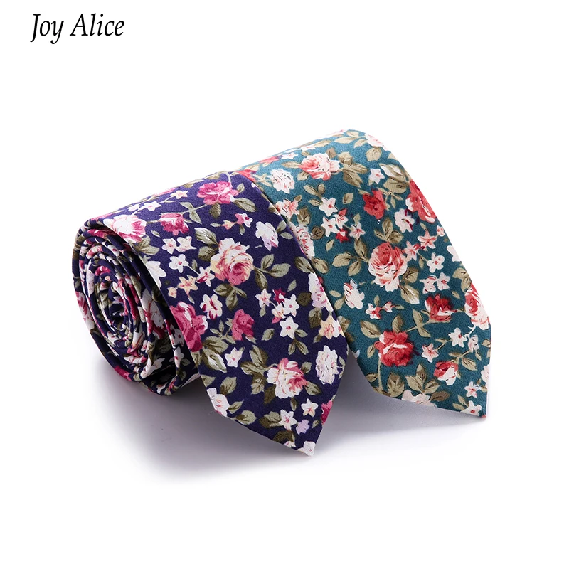 Mens Cotton Slim Tie Flower Skinny Ties Narrow Necktie Floral Rose Navy Blue Corbatas Hombre 2018 Gravata Slim drop shipping