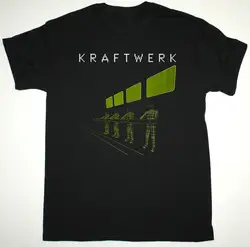 KRAFTWERK EXPO REMIX черная футболка электронная KRAUTROCK NEU! Спереди 242 ULTRAVOX для мужчин футболка отличное качество Забавный человек хлопок