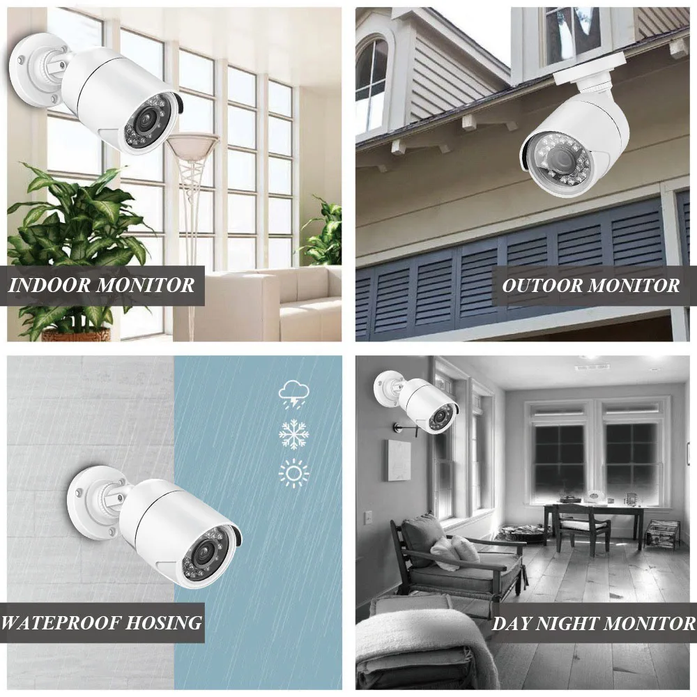 Система видеонаблюдения CCTV 4CH 720P/1080P комплект камеры AHD P2P HDMI H. 264 DVR