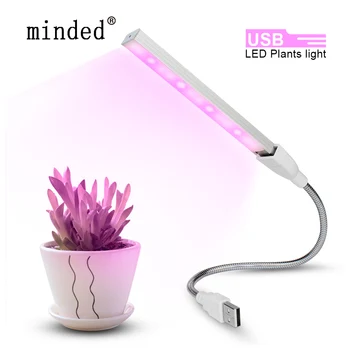 

USB Led Grow Light Full Spectrum Fitolampy usb DC 5V 3W Led Plant Grow Light Flexible Led Growing Lamp for Indoor Plant Flower