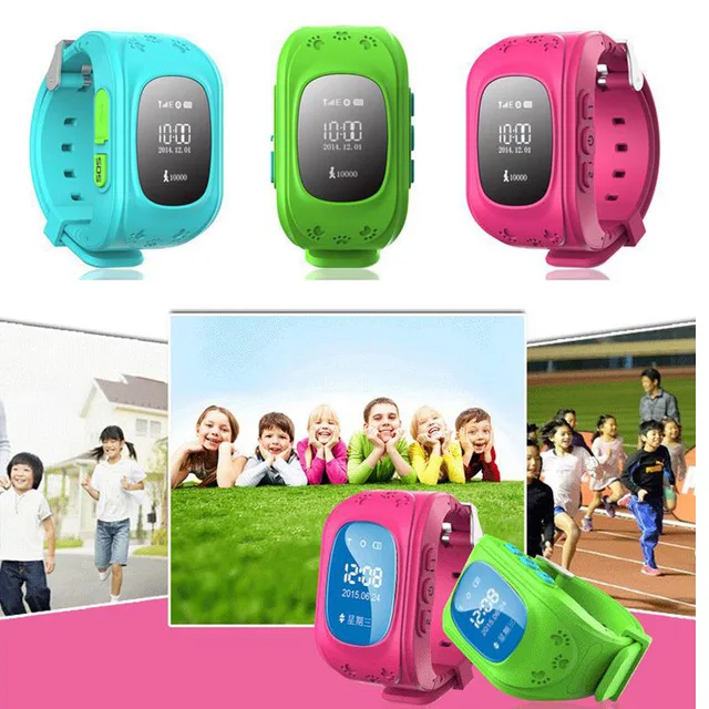 Mini kids gps tracker font b watch b font Q50 Smart font b watch b font