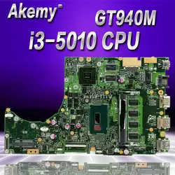 Akemy K401LB GT940M/2G/I3-5010CPU/DDR3L 4 Гб Оперативная память материнская плата для ASUS K401L K401LB K401 ноутбука платы Тесты OK