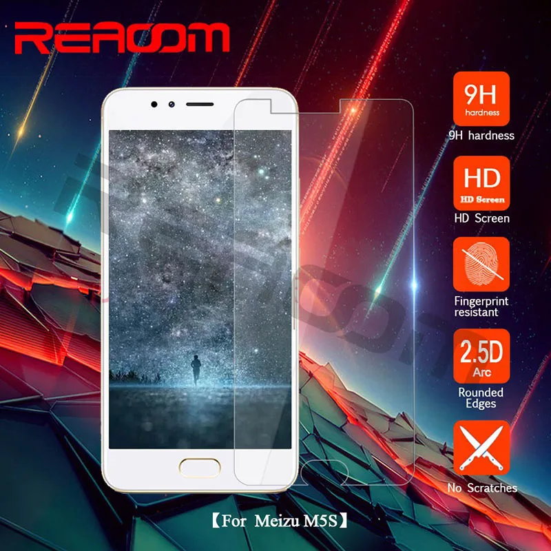 Reaoom 9H 2.5D Защитная пленка для экрана телефона Meizu M5s m5s закаленное стекло|Защитные