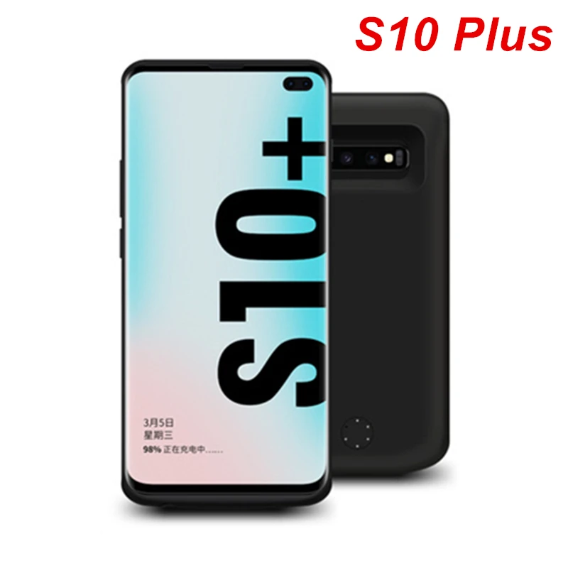 Чехол для аккумулятора Samsung Galaxy S10 Plus умный чехол с зарядным устройством на 6000 мАч